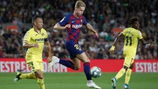 Frenkie De Jong, durante un duelo con el Barcelona
