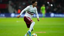 Alan Mozo durante el duelo ante Trinidad y Tobago