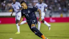 Alexis Vega, en un partido del Tricolor