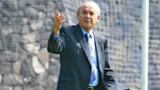 Billy Álvarez, en una de sus visitas a La Noria