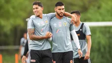Salcedo, durante un entrenamiento de Tigres en Zuazua