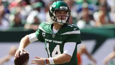 Sam Darnold, en un partido con los New York Jets