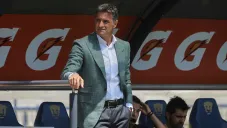 Míchel González, durante un partido de Pumas