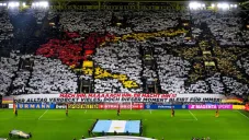 Mosaico que la afición alemana presentó previo al Alemania vs Argentina