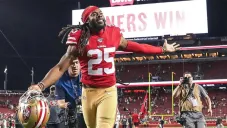 Richard Sherman celebra el triunfo de los 49ers sobre los Browns