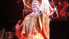 Paquita la del Barrio, durante un concierto