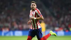 Herrera, en un partido del Atlético