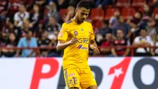 Diego Reyes durante un duelo con los Tigres