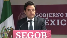 Zoé Robledo, durante una conferencia ante los medios