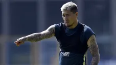 Nico Castillo en la práctica del América