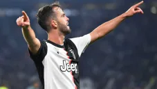 Miralem Pjanic celebra un gol de la Juventus