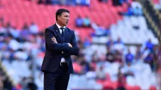 Siboldi, durante el partido en el Azteca