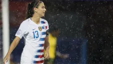 Alex Morgan durante un partido de Estados Unidos