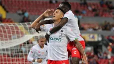 Mauro Quiroga festeja uno de sus goles