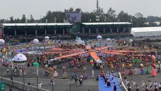 Presentación en el Gran Premio de México