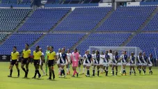 Ceremonia protocolaria en juego de la Liga MX Femenil