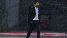 Leandro Cufré en el partido contra Pumas