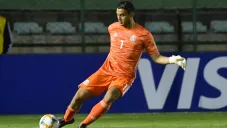 Eduardo García durante un duelo del Tri Sub17