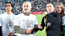 Jesús Martínez junto al Chaco Giménez en el Hidalgo