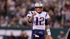 Tom Brady, en un partido con los Patriots