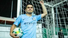 Diego Rojas posa en las instalaciones de la Liga Olimpus Felix Cuevas