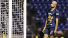Carlos González, durante el juego ante el Puebla
