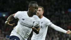 Sadio Mané tras anotar gol con el Liverpool