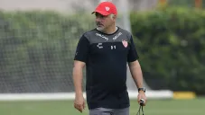 Guillermo Vázquez, durante entrenamiento de Necaxa