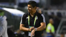 Marco Antonio Ruiz, durante el juego ante Japón