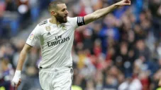 Karim Benzema jugando con el Real Madrid