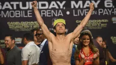 Julio César Chávez Jr en ceremonia de pesaje