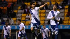 Jorge Zárate, en un partido del Puebla