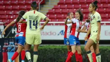 Chivas festeja gol contra América