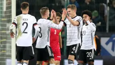 Alemania celebrando el cuarto gol