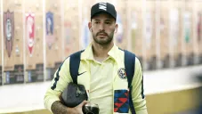 Emanuel Aguilera, previo a un juego con el América