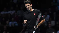 Roger Federer durante un torneo en Londres