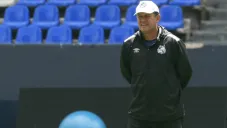 Juan Reynoso en entrenamiento del Puebla