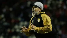 Diego Armando Maradona en un partido con Dorados