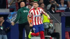 Héctor Herrera en un juego con el Atlético de Madrid
