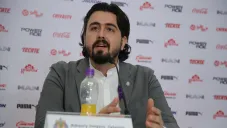 Amaury Vergara, en conferencia de prensa