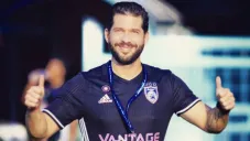 Benjamín Mora, en un entrenamiento