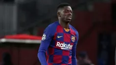 Ousmane Dembélé tras lesionarse en el juego vs Dortmund