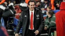 Unai Emery durante un duelo con el Arsenal en Premier