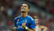 Cristiano Ronaldo lamentando un fallo