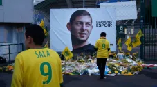 El altar a Emiliano Sala en Nantes