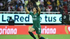 Antonio Rodríguez celebrando su anotación ante Veracruz