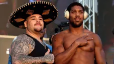 Andy Ruiz y Anthony Joshua tras subir a la bascula