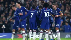 Jugadores del Chelsea celebran un gol