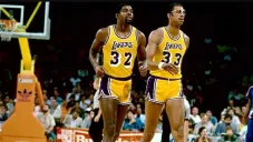 Magic Johnson, Kareem Abdul-Jabbar con los Lakers
