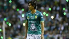 JJ Macías, durante un partido del León